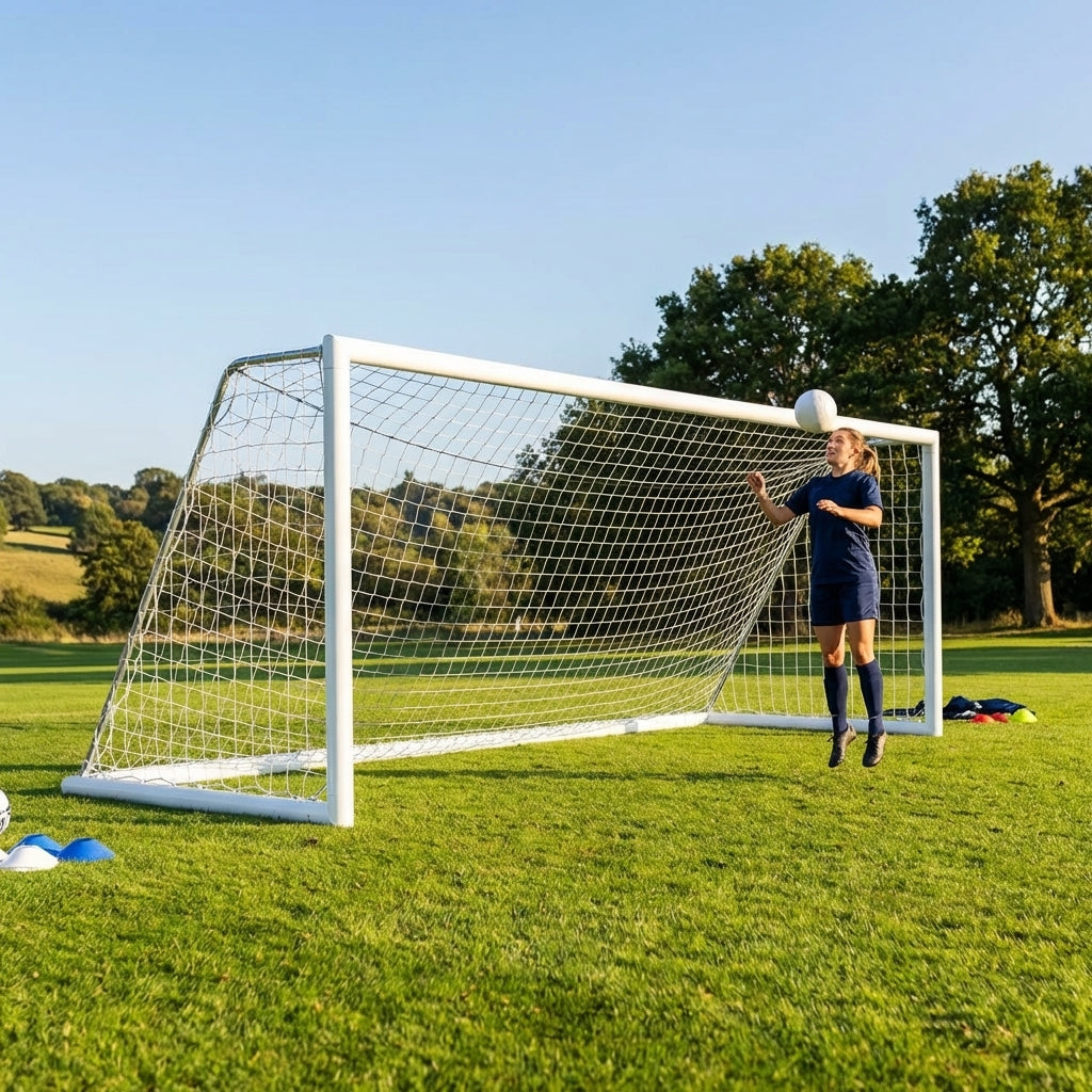 Freestanding Football Goal – 16ft x 4ft – Aluminium – Indoor/Outdoor 5-a-side