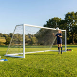 Freestanding Football Goal – 16ft x 4ft – Aluminium – Indoor/Outdoor 5-a-side