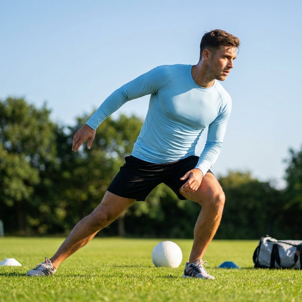 Men's long sleeve base layer in various colours for sports