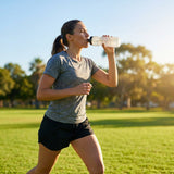 750ml sports water bottle in multiple colours, BPA-free plastic