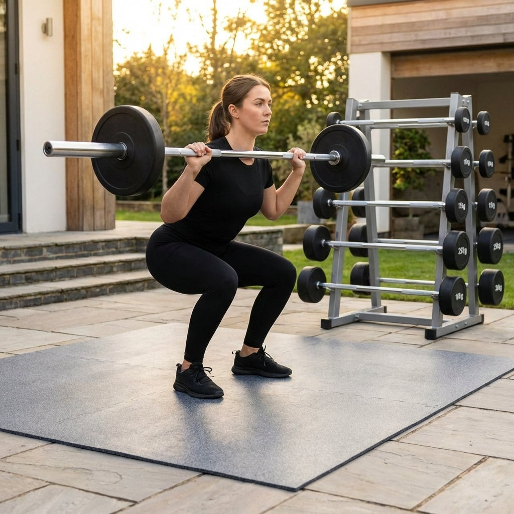 Rubber Barbell Weights with Cast Iron Core for Gym and Home Use