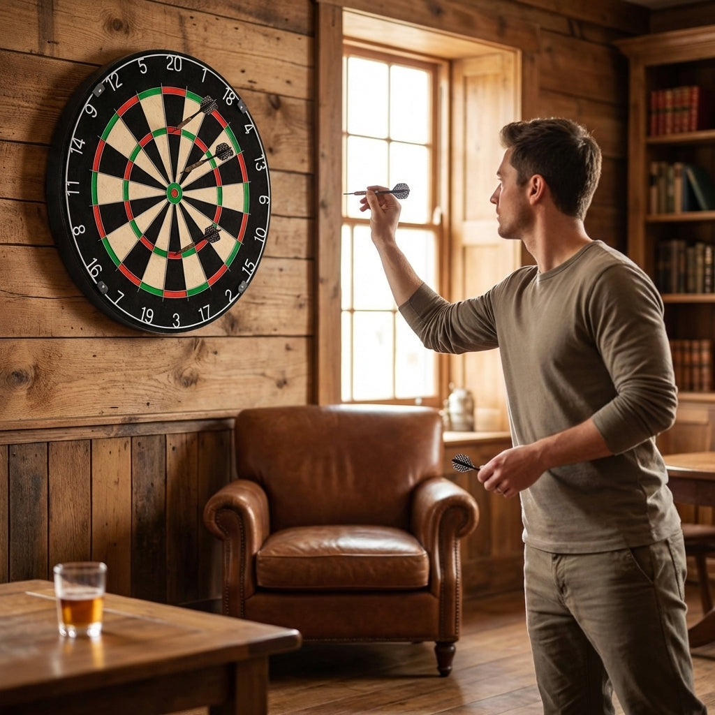 Professional dartboard made from Brazilian Sisal