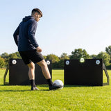 Interactive rebound boards for football training with advanced features