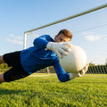 Professional goalkeeper gloves in various sizes and colours