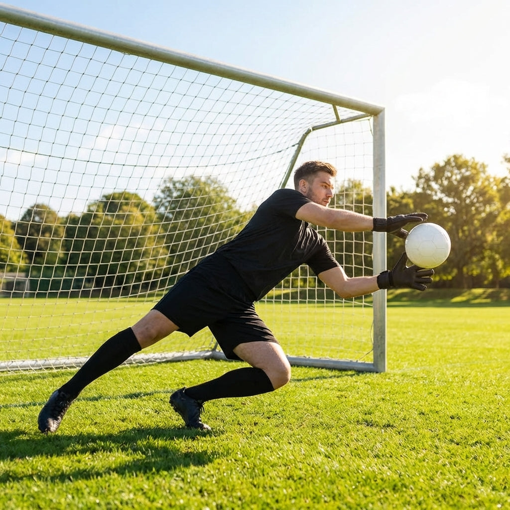 Men's goalkeeper shorts in polyester for football and futsal