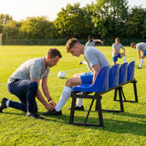 Aluminium sports bench with HDPE seats for indoor and outdoor use