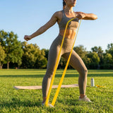 Multi-colour resistance bands made from natural latex for gym and home use