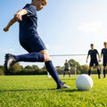 Pre-cut football socks in various sizes and colours for enhanced comfort