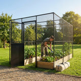Walk-In Fruit and Vegetable Cage with Steel Frame for Garden Use