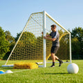 Football goal nets 24 x 8 ft, durable HDPE for clubs and schools