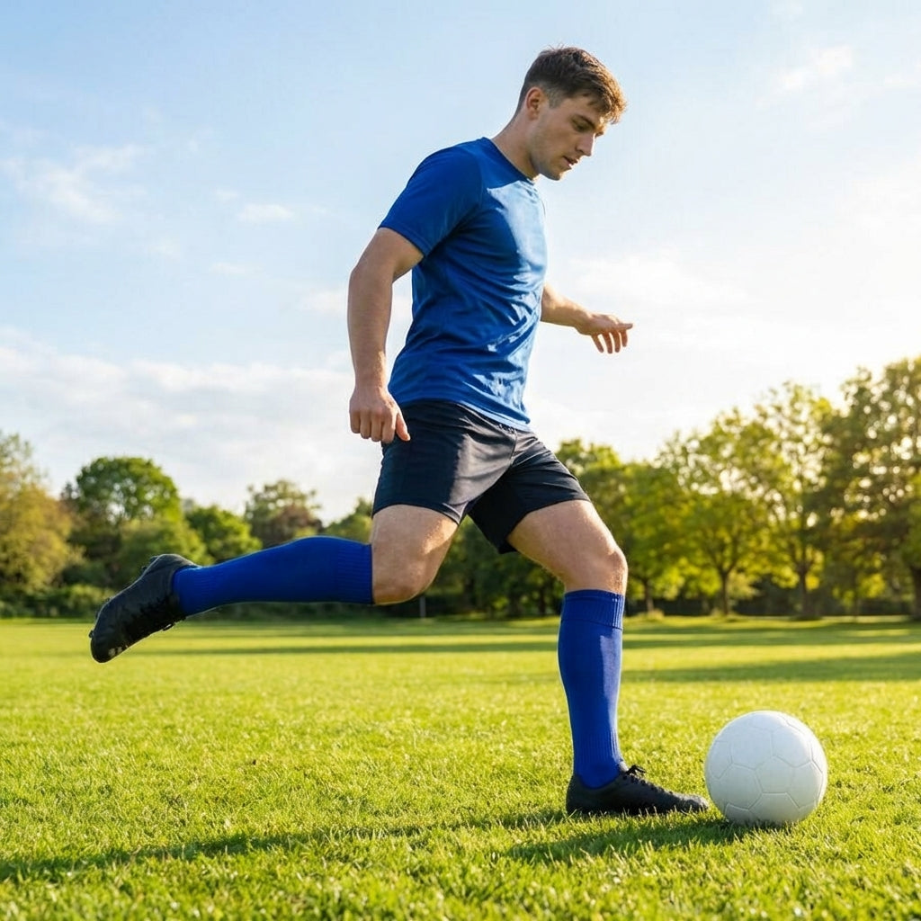 Knee-high football socks in multiple colours, ideal for sports use
