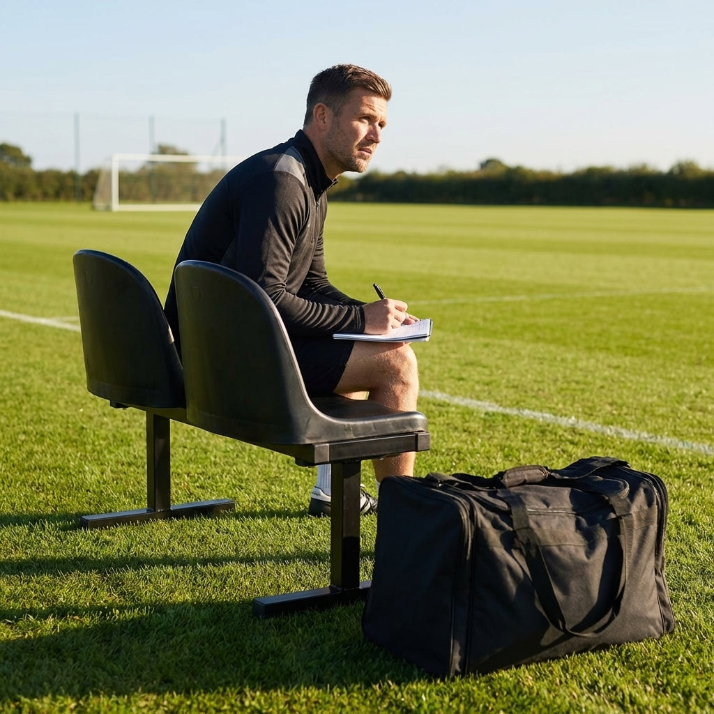 Aluminium sports bench with HDPE seats for indoor and outdoor use