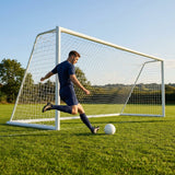 Steel football goal 24ft x 8ft for outdoor use