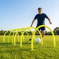 Football Training Passing Arcs, Fluorescent Yellow, High Tensile Plastic