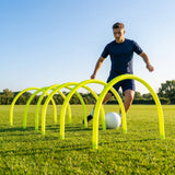 Football Training Passing Arcs, Fluorescent Yellow, High Tensile Plastic