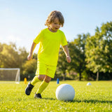 Kids' football kit in multicolour with shirt, shorts, and socks