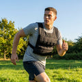 Weighted training vest made of durable nylon for fitness and running