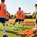 Sports team numbered bibs in vibrant colours for all ages