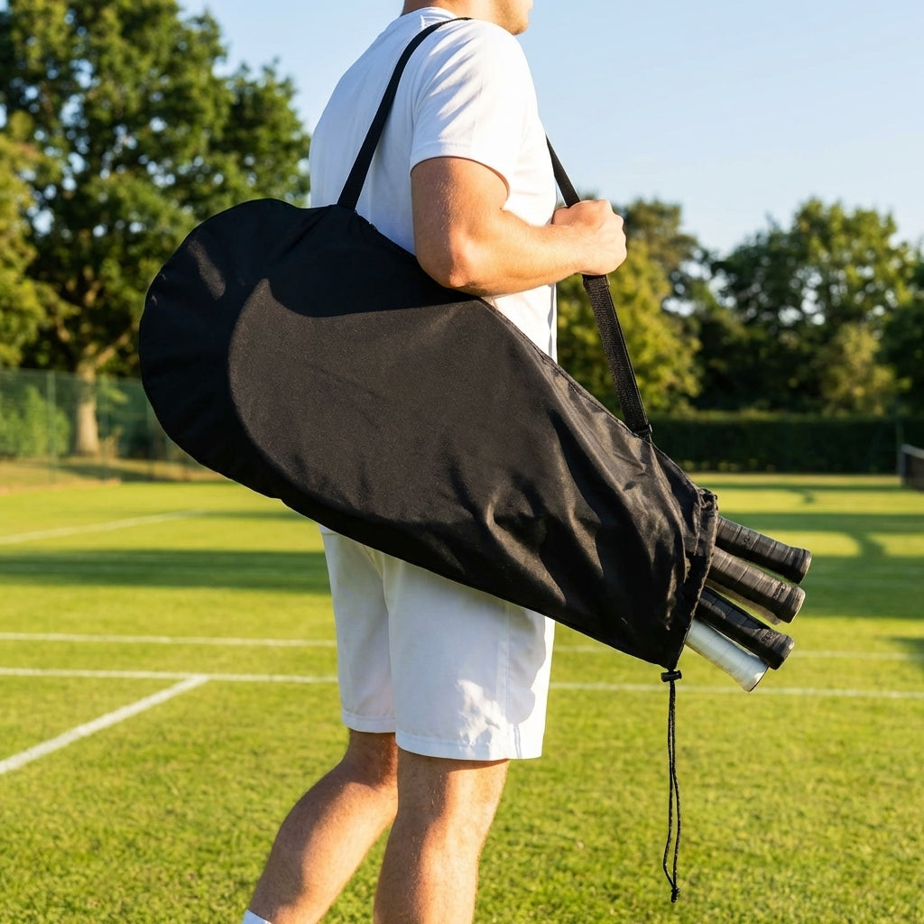 Durable tennis racket bags in various sizes for easy transport