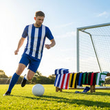 Men's Striped Football Shirt for Matches, Polyester
