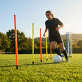 Slalom training poles in vibrant colours for sports practice