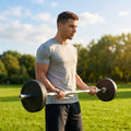 Rubber Barbell Weights with cast iron core for gym and home use
