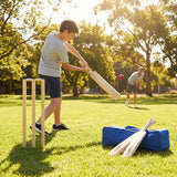 Wooden Cricket Set – Size 3, 4, 5 – Kashmir Willow – Garden & Beach Play