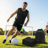 Football training bibs in quick-dry mesh