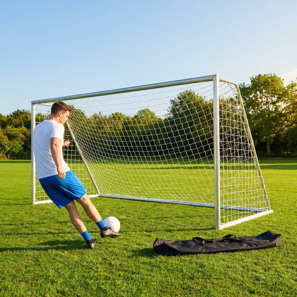 Aluminium Rugby and Football Goal 21x8 ft on Field