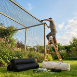19mm black bird netting made from high-density polyethylene for garden and industrial use