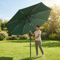 Garden Parasol 2.7m with steel frame and UV protection