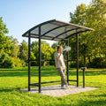 Aluminium Smoking Shelter in Black for Outdoor Use