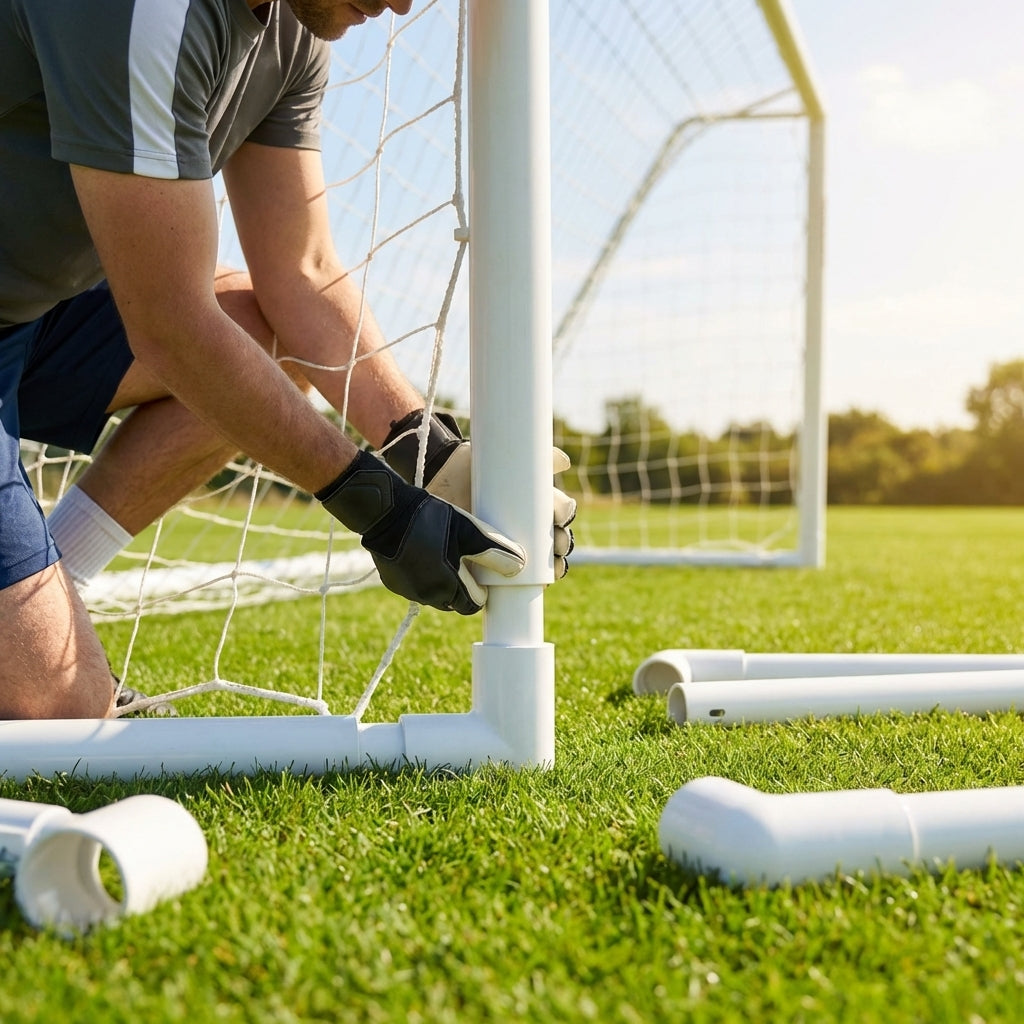 Replacement corners and connectors for football goals