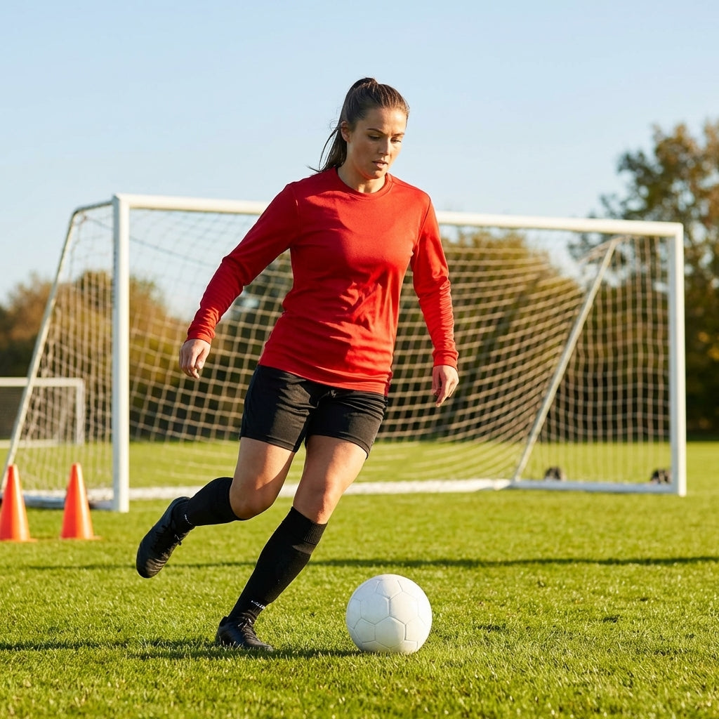 Women's Long Sleeve Football Shirt in multiple colours