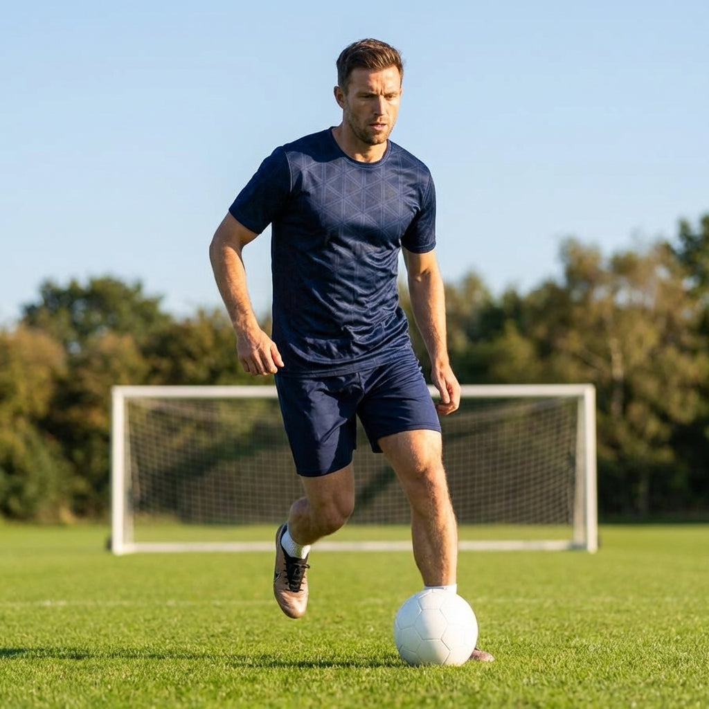 Men's football shirt in multiple colours, made from polyester for athletic use
