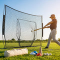 Custom baseball nets made from HDPP material in black