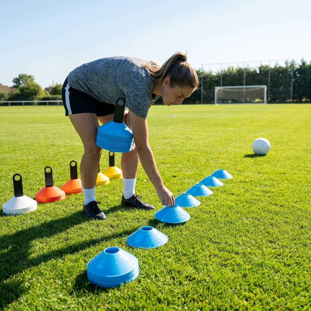 Mini Training Marker Cones for sports training in multiple colours