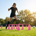 Tri cone hurdles set for sports training available in multiple colours