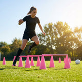 Tri cone hurdles set for sports training available in multiple colours