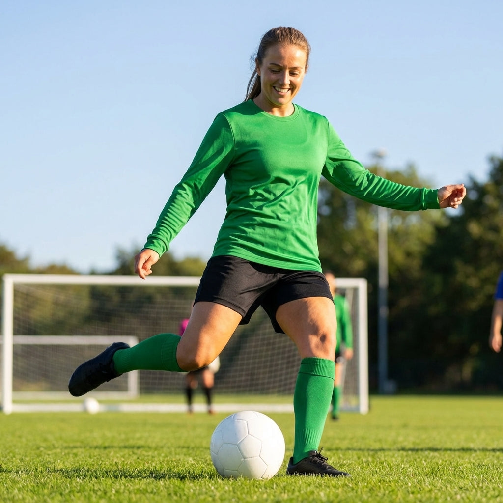 Women's Long Sleeve Football Shirt in multiple colours