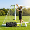 Football Goal Corner Target made of fluorescent yellow PVC