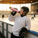 Ice hockey water bottle, 750ml BPA-free plastic
