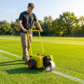 Wheel Transfer Line Marker for sports pitches in yellow steel