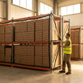 Custom height black rack netting for warehouse safety