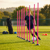 Slalom training poles in vibrant colours for sports practice