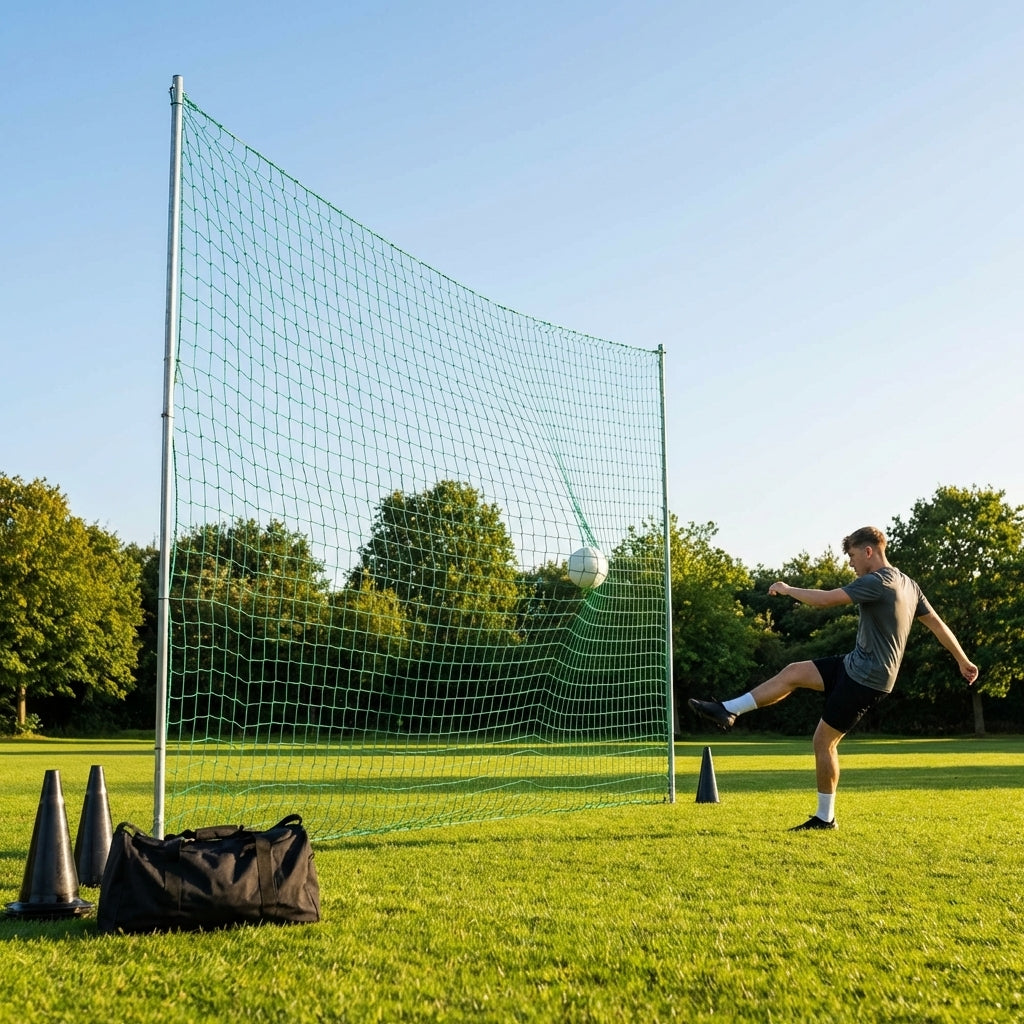 Football Ball Stop Netting in use at a sports centre