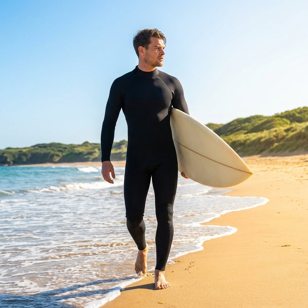 Neoprene men's wetsuit for water sports