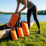 Waterproof Dry Bag – 2L Orange, 3L Yellow, 5L Light Blue, 10L Black – 500D PU Material – Outdoor Sports & Camping