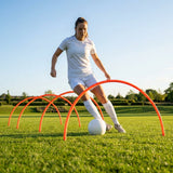 Football Training Passing Arcs, Fluorescent Yellow, High Tensile Plastic