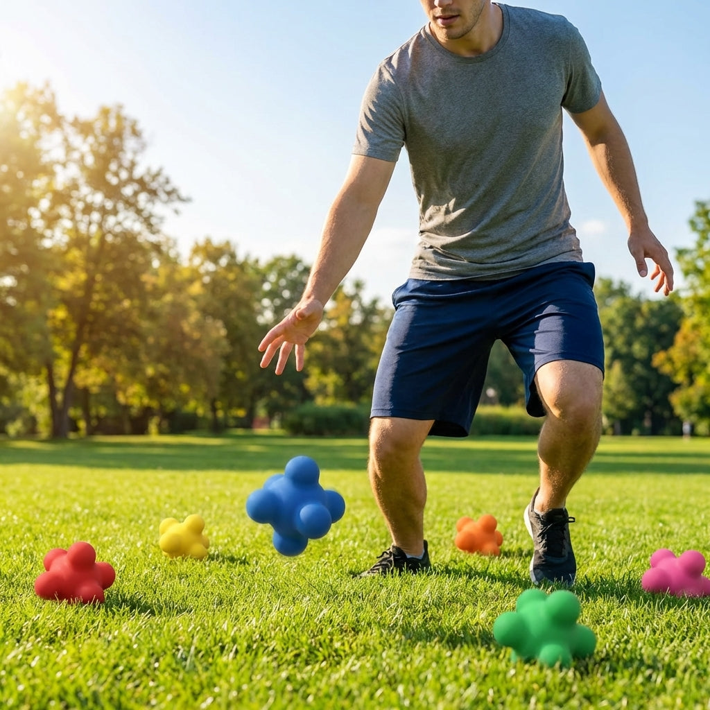 Reflex Reaction Ball for sports training, thermoplastic rubber